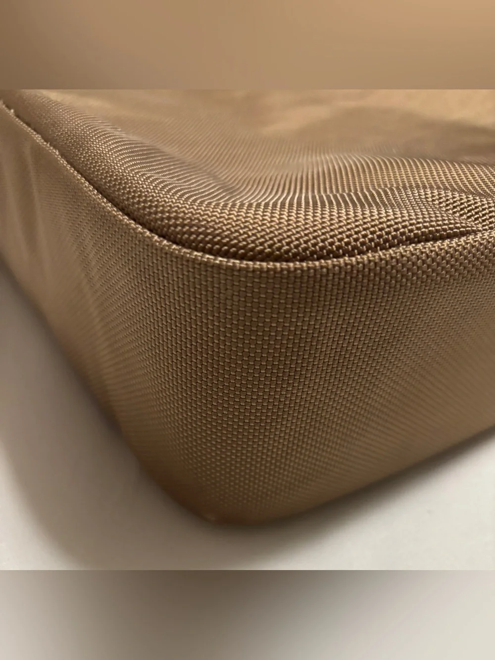 Hartmann Brown Canvas Messenger Bag with Tan Leather Trim